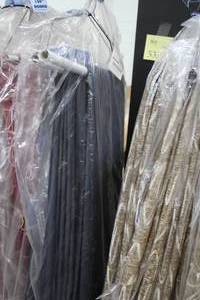 lot 1312 image: Lot of (2) 120 Blue Round Table Cloths