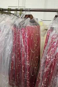 lot 1315 image: Lot of (8) 120 Red Round Table Cloths
