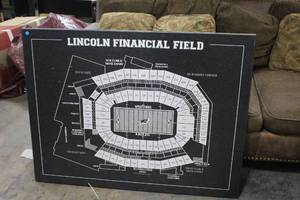 lot 1328 image: Lincoln Financial Field Canvas Art