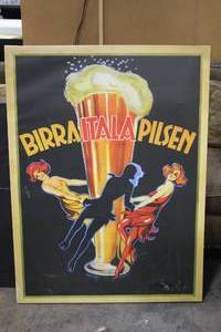 lot 1327 image: Birra Itala Pilsen Canvas Art