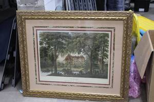 lot 1325 image: FramedMatted Picture, Christinchof by Gr. Af. C. Akrell 1821