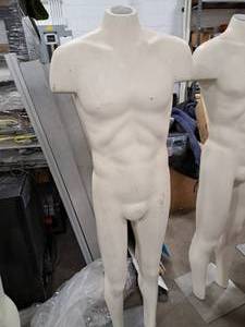 lot 522 image: 63 Male White Mannequin with Base
