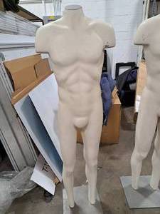 lot 523 image: 63 Male White Mannequin with Base