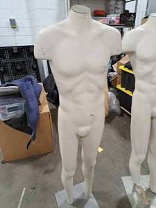 lot 524 image: 63 Male White Mannequin with Base