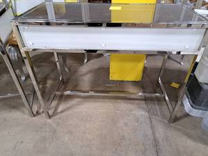 lot 429 image: Glass Top  Metal Table
