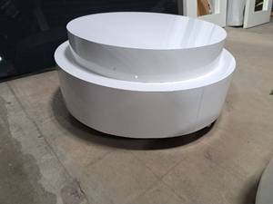 lot 450 image: White Display Table 2-tier