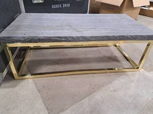 lot 462 image: Granite Top  Metal Table
