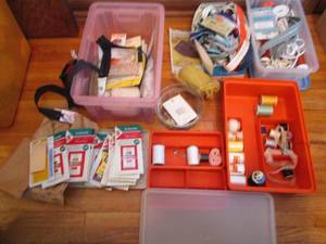 Lot of Shoebox sized containers off...