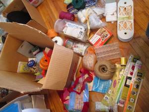 Cookie Box Overflowing with sewing ...