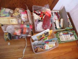 Vast array of craft supplies from s...