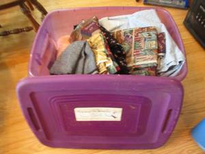 Translucent Plum-colored lidded sto...