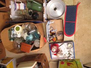 Assortment of household decor, kitc...