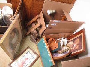 (2) large boxes overflowing with wo...