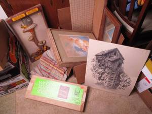 Box of wood and other material wall...