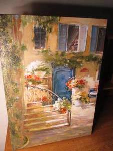 Beautiful unframed canvas floral pa...