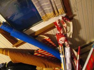 Large garbage bag containing severa...