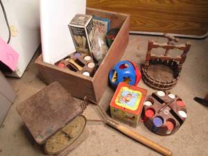 Antique jack in the box with other ...