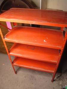 Heavy duty 4-tier metal storage she...