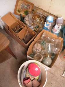 Assorted vintage Canning supplies a...