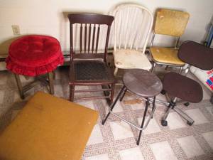 Assorted style and designed seats t...