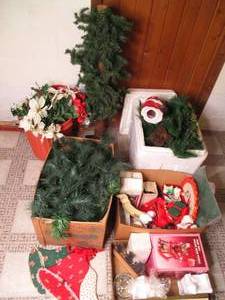 Large lot of artificial Christmas g...
