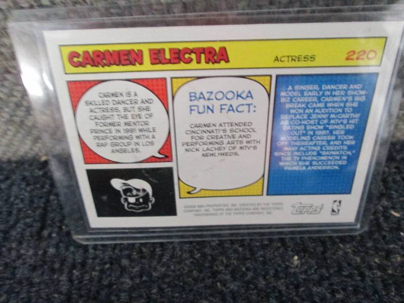 Carmen Electra Rookie Card...