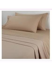 Concierge Collection Bed Sheets, Twin BEIGE