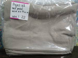 Project 62 Curtain Panel, Light Brown