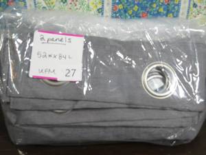 Sun Zero Duran Thermal Insulated 100% Blackout Grommet Curtain Panel, 52x84, Gray