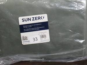 Sun Zero Hampshire Velvet Noise Reducing Thermal Extreme Total Blackout Back Tab Curtain Panel, 50 x 96, Moss Green