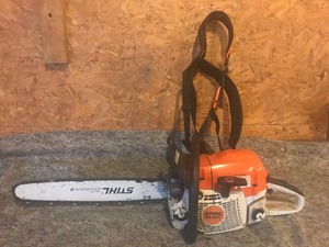 lot 105 image: Stihl MS 362C chainsaw with Stihl harness
