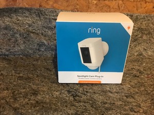 lot 136 image: Ring plug in security camera spotlight