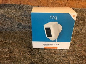 lot 137 image: Ring plug in security camera spotlight