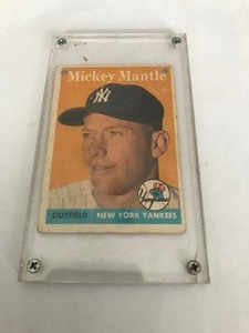 lot 145 image: Mickey Mantle 1958 Topps Yankees Card #150