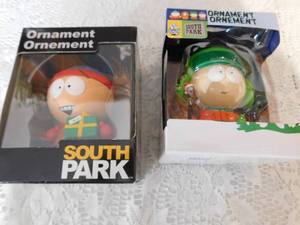 lot 35 image: 2 South Park ornaments