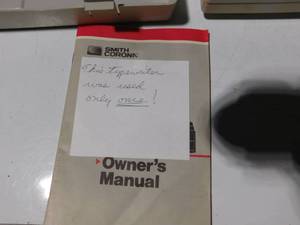 lot 88 image: Smith Corona typewriter