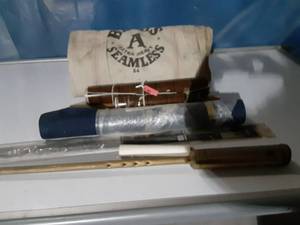 lot 70 image: Ford wood grain, Hose support, door threshold , 6 gunny sacks and more