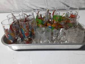 lot 97 image: Vintage Mcdonald glasses and cups