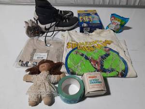 lot 212 image: Nike tennis shoes, 2 t-shirts, posture brace and more