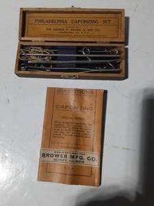 lot 222 image: Antique Philadelphia fowl caponizing set