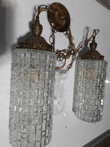 lot 248 image: Crystal hanging light