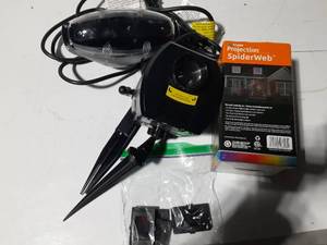 lot 258 image: 2Halloween light projectors w extra lenses and lightning flashing light w sound