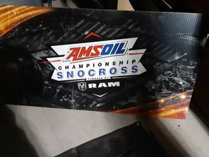 lot 292 image: Advertised Banners & signsfrom the track of AMS Oil Champioship race