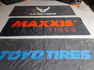 lot 295 image: Advertised Banners & signsfrom the track of AMS Oil Champioship race