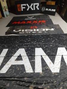 lot 303 image: Advertised Banners & signsfrom the track of AMS Oil Champioship race