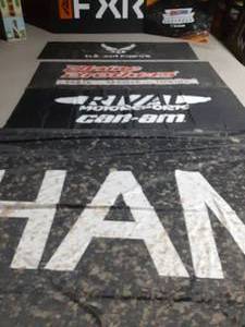 lot 304 image: Advertised Banners & signsfrom the track of AMS Oil Champioship race