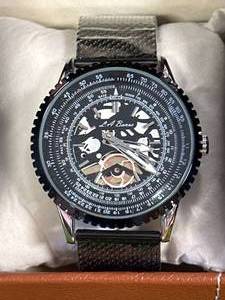 lot 11 image: New LA Banus Skeleton Shark Mesh Watch $613 Retail