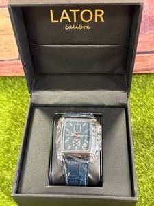 lot 14 image: New Lator Calibre Blue Subdial Watch $614 Retail