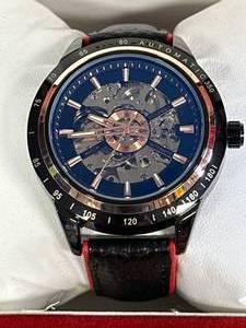 lot 19 image: New Stockwell Skeleton Dial Red Detailed Watch $737 Retail
