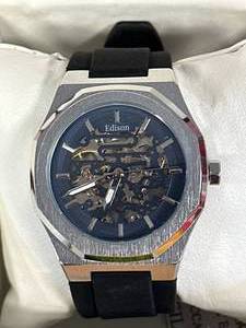lot 30 image: New Edison Automatic Hexagon Watch $829 Retail
